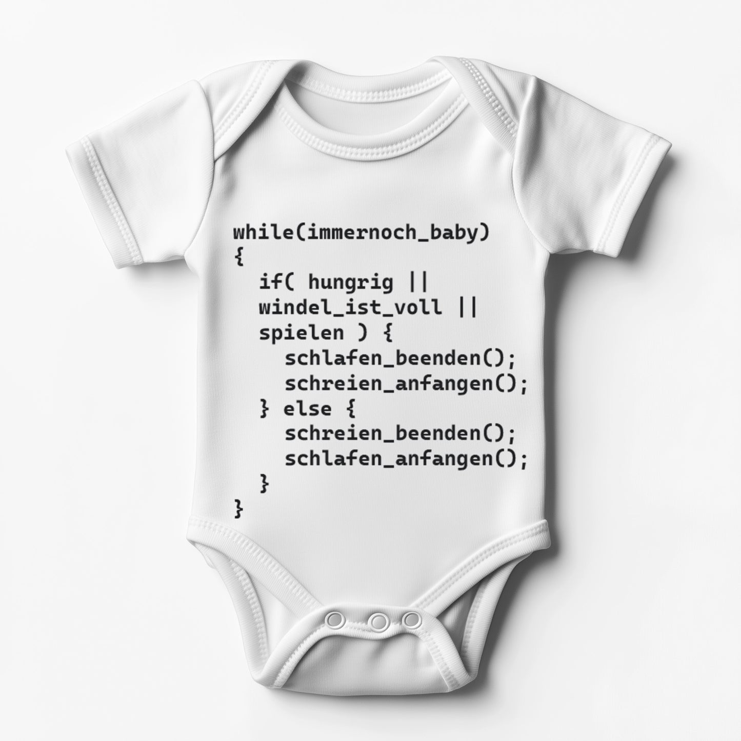 Süßer Baby Body für kleine Programmierer