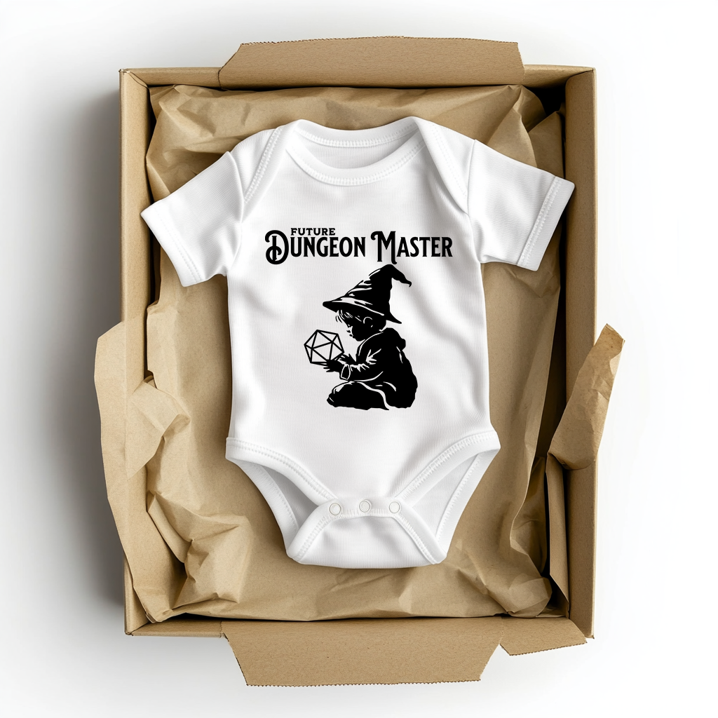 Future Dungeon Master | Fantasy Baby Body | Rollenspiel Abenteuer | RPG Strampler